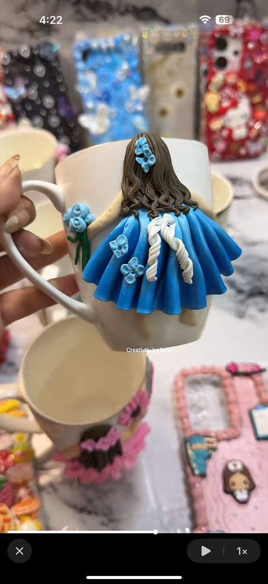 3d relastic doll mug