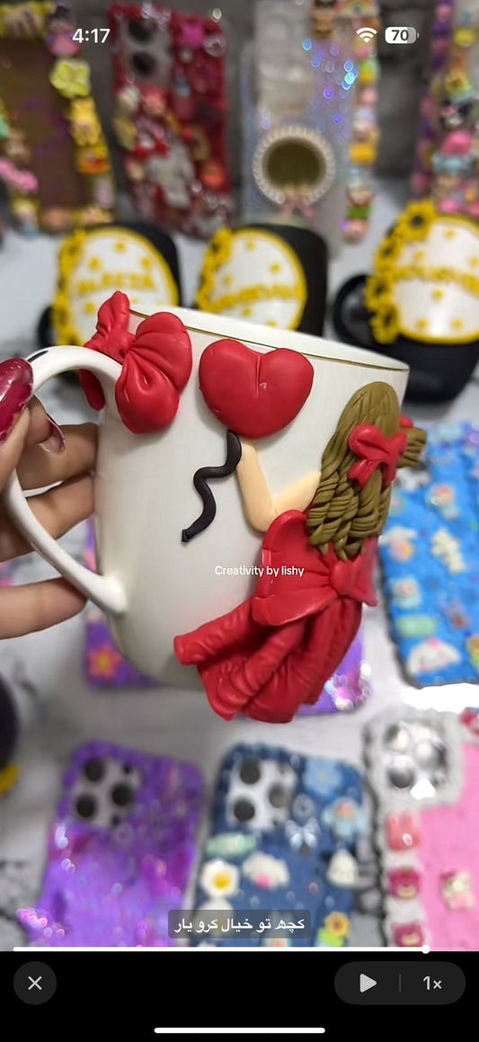 Birthday girl polymer mug