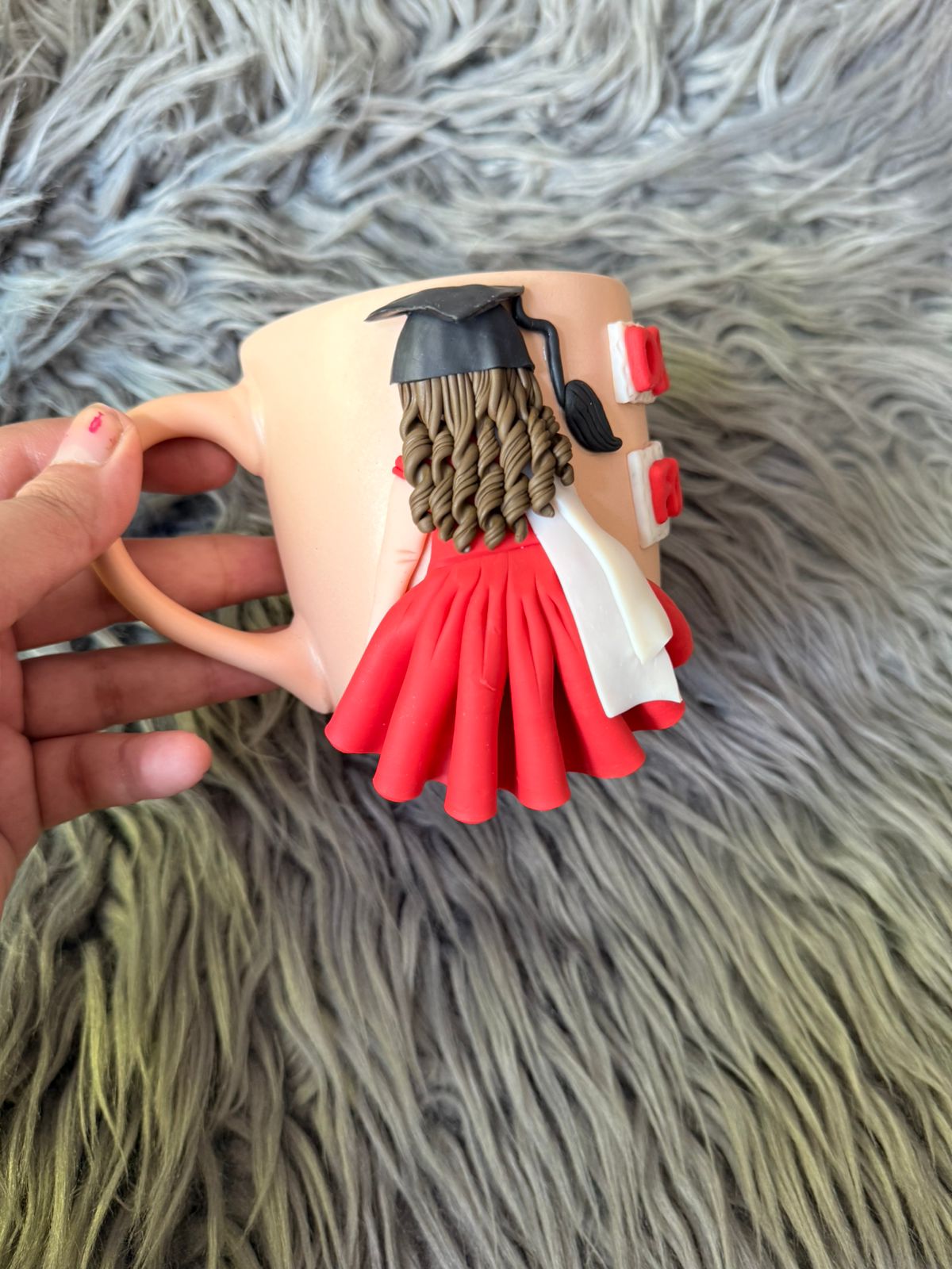 Graduation girl polymer mug