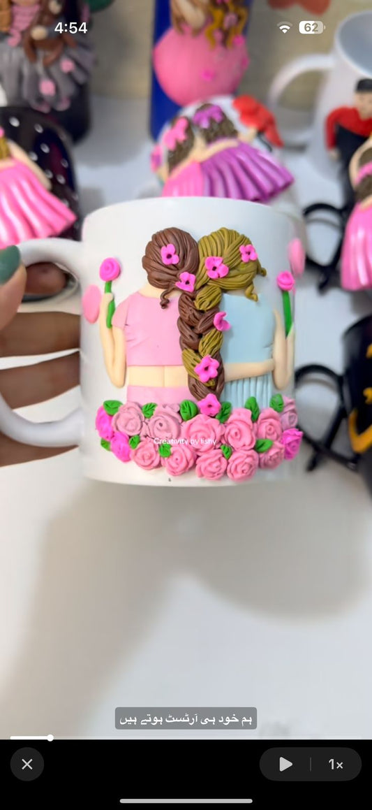 2 bestie or sisters mug