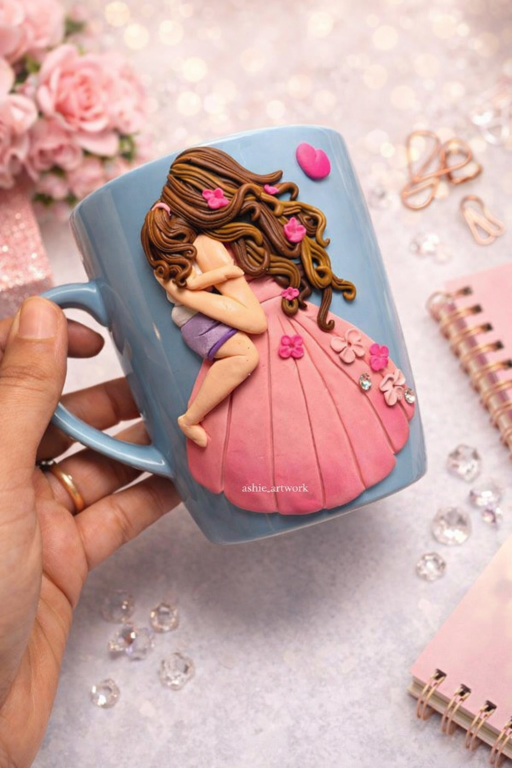 Customized Mug – 3D Clay Art Design