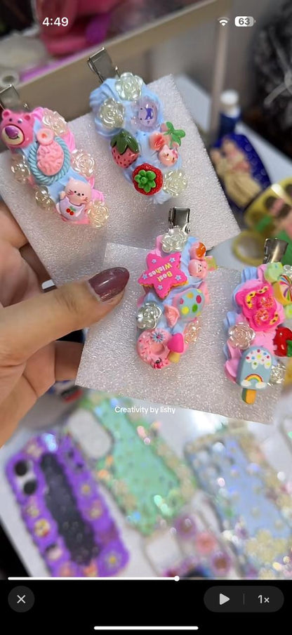 Costumize decoden hair pins
