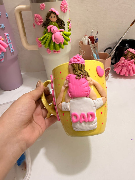 Best baba and daughter mug