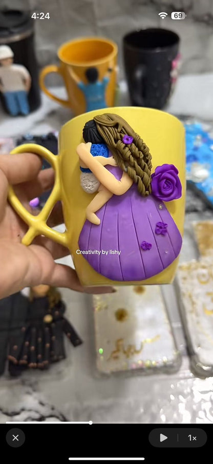 Mother love polymer mugs