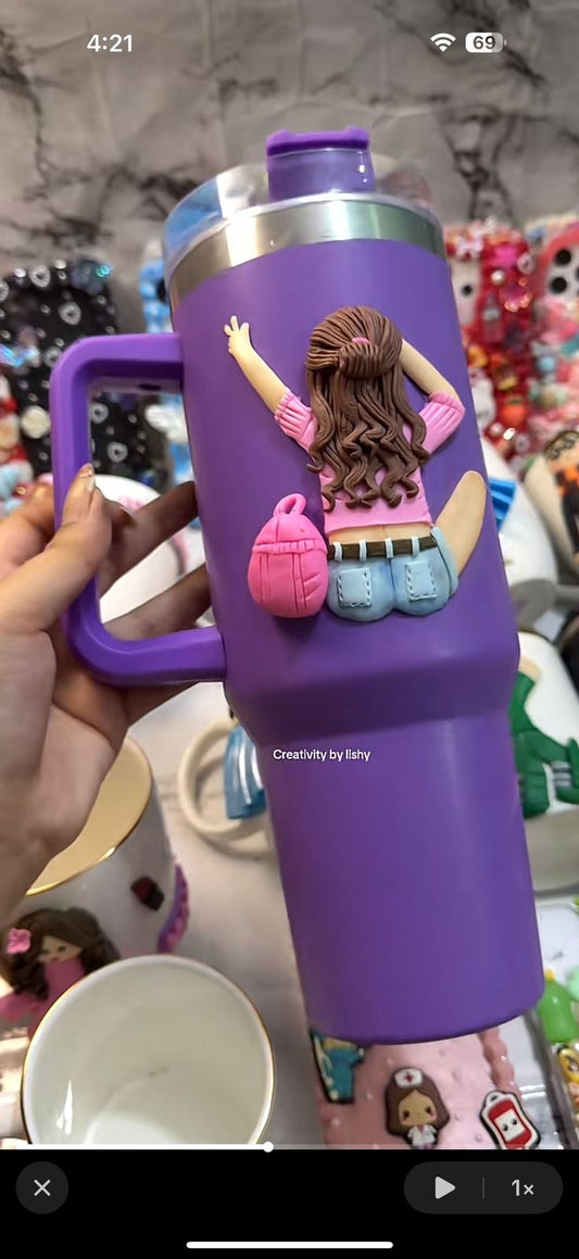 Stylish girl tumbler