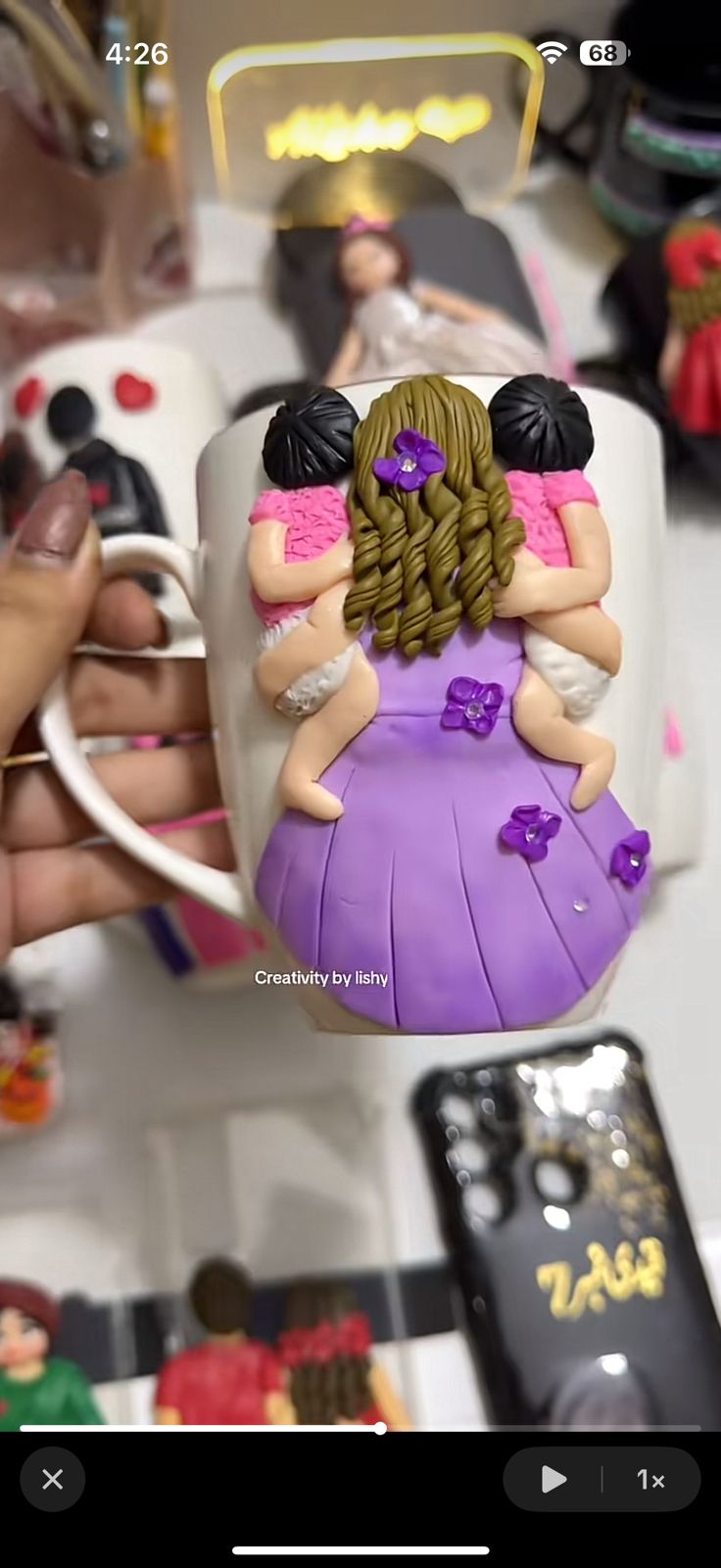 Mother love polymer mugs
