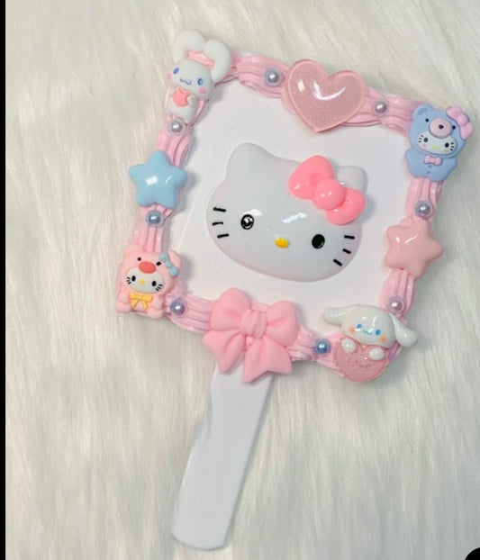 Hello kitty hand mirror