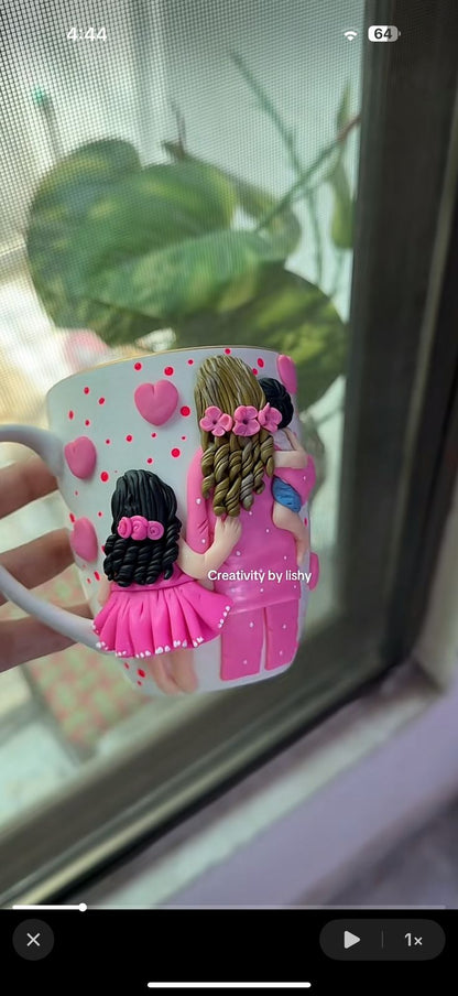 Mother love kids polymer mugs