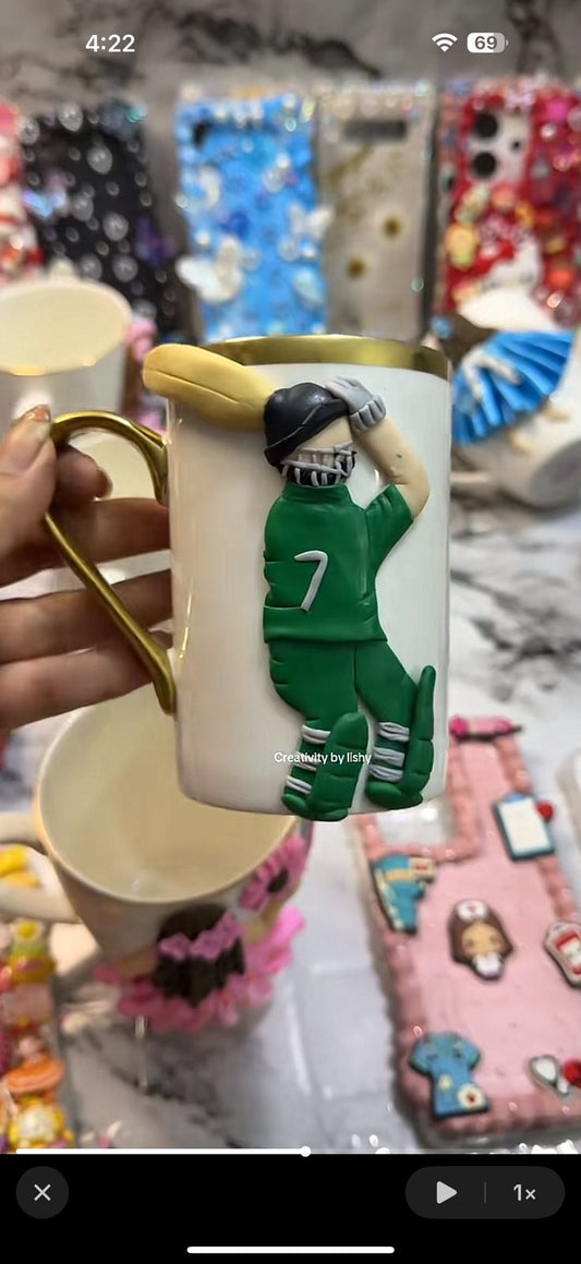 Cricket boy polymer mugs