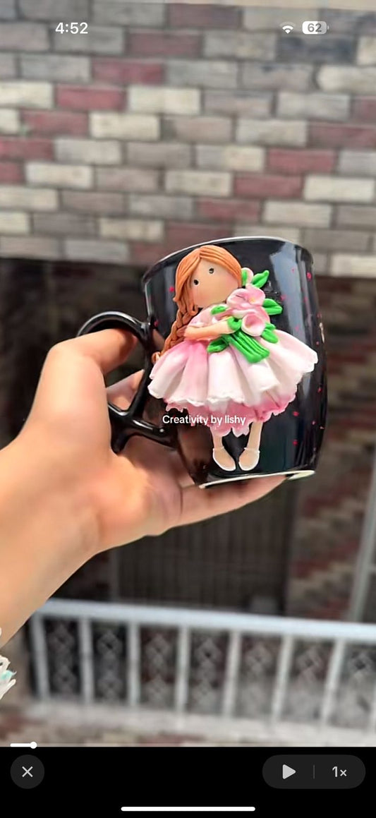 Relastic 3d doll mug