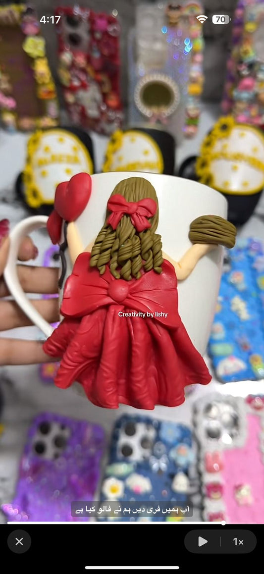 Birthday girl polymer mug